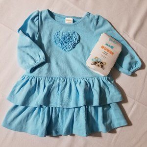 Gymboree Glamorous Friends 6-12 Month retail dress, diaper cov outlet tights NWT